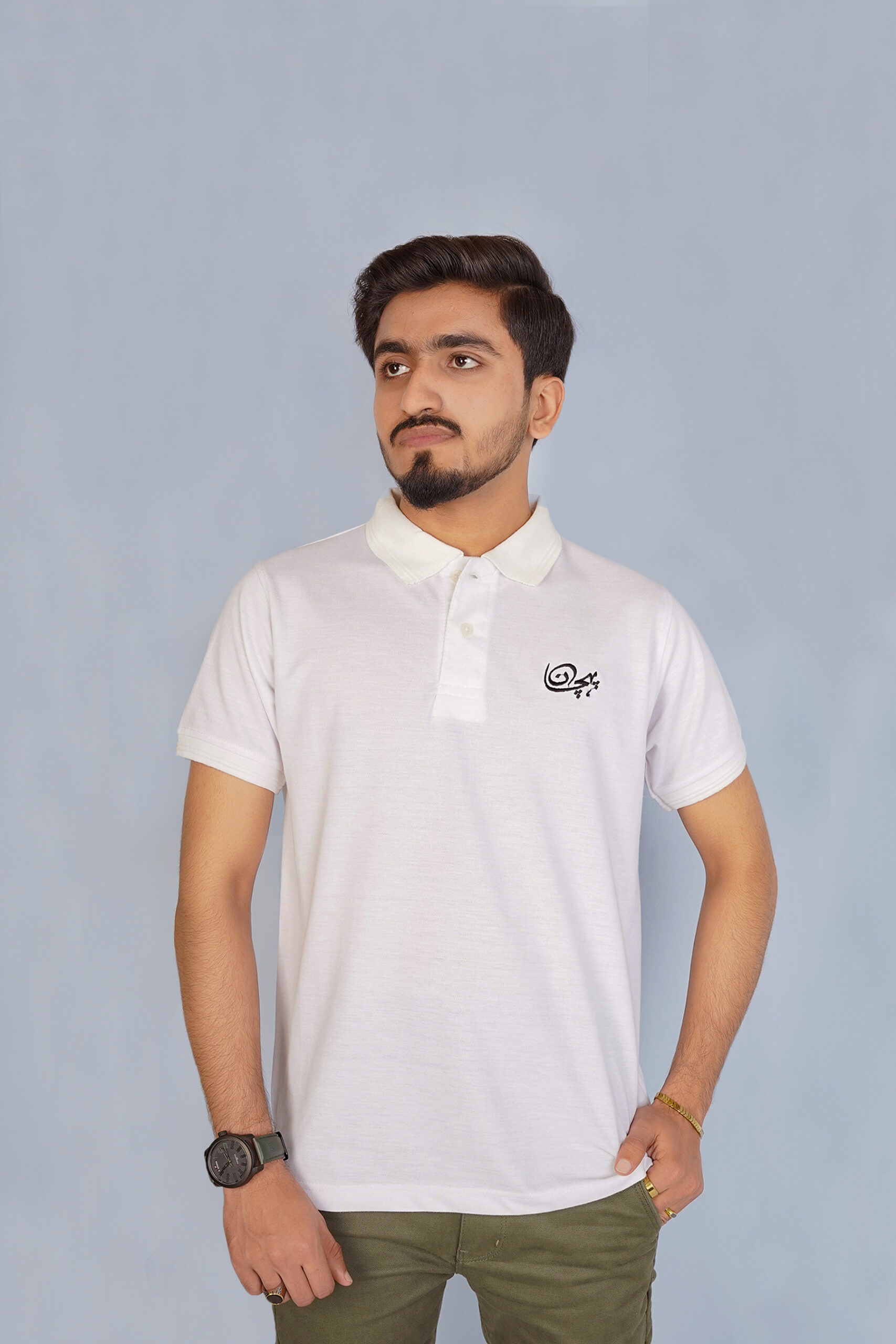 Pehchaan Signature Classic White Polo