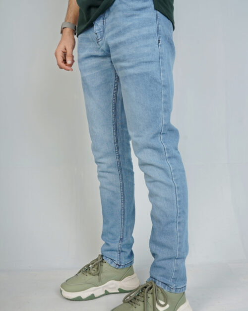 Sky Blue Regular Fit Denim Jeans Pants