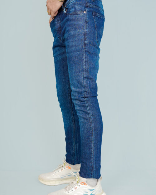 Mid Blue Slim Fit Denim Jeans Pants